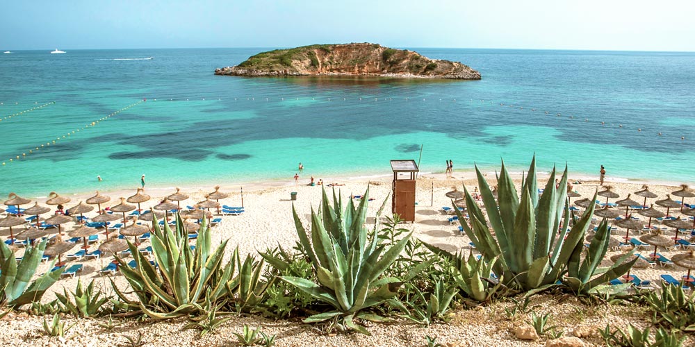 Puerto Portals, Portals Nous property market is set next to a beaiutiful Playa Paltja.