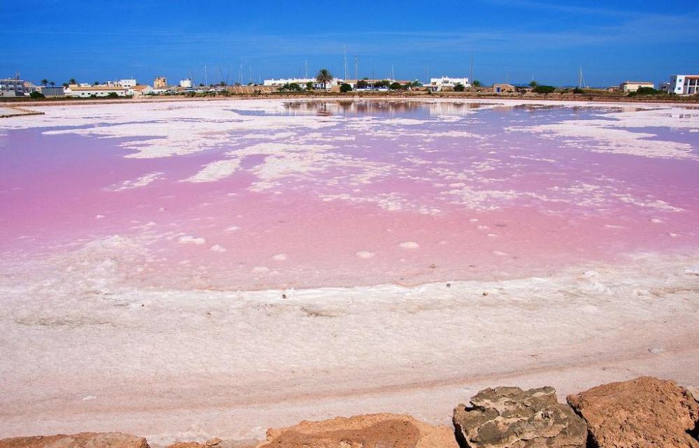 Formentera property market is located next to a unique salt ponds.