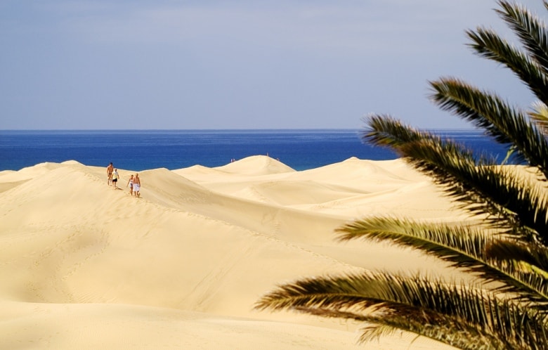 Maspalomas Gran Canaria Canary Islands Spain sandy beach blue sea casafari buy property real estate