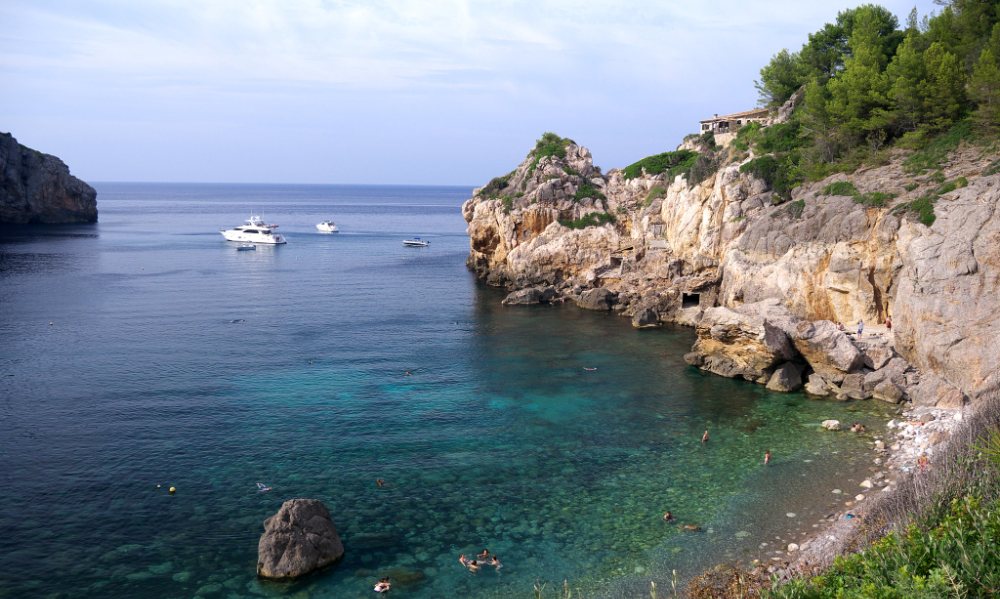Deia property market is surrounded by natural beauty. Another view from Cala Deia. 