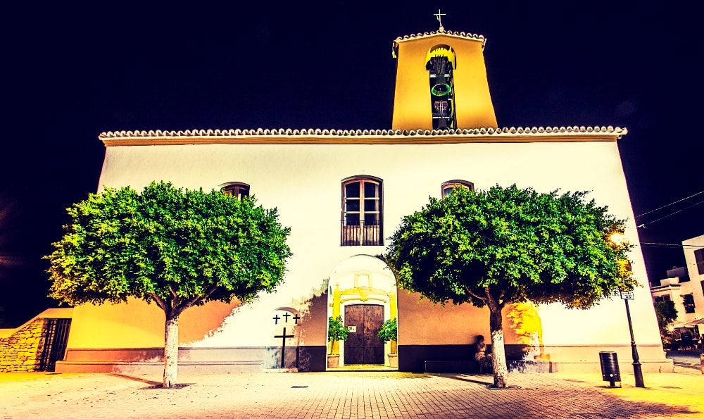 Santa Gertrudis property market is interlaced by historic buildings such as this 18th-century church.