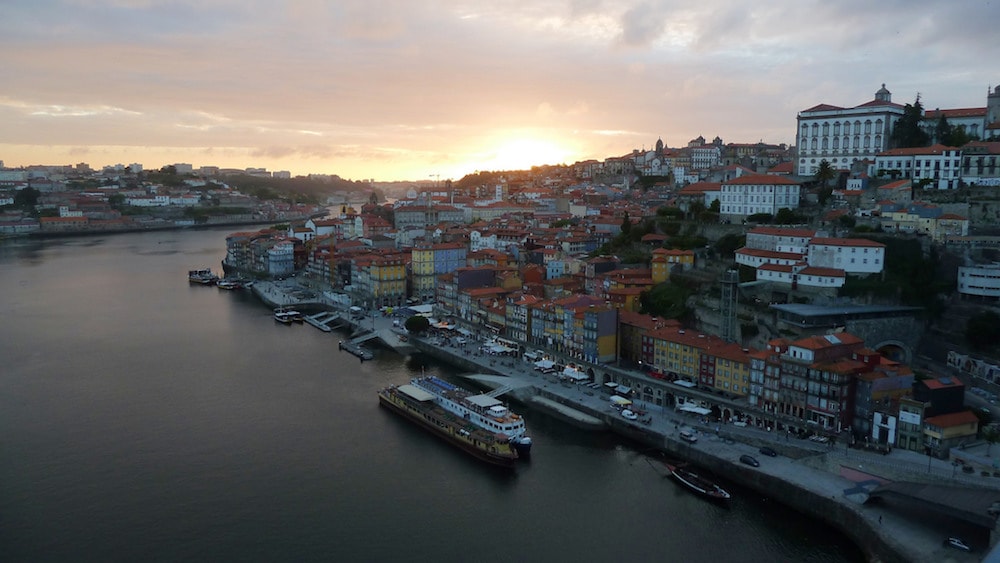 A Ribeira do Porto vista de cima, Portugal