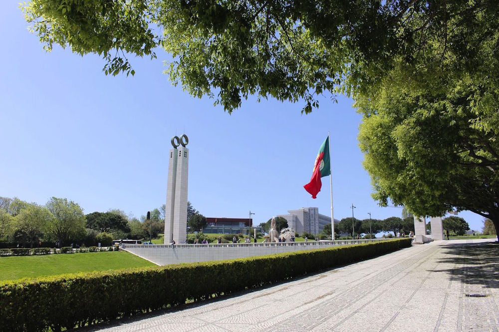 Parque Eduardo VII no Marquês de Pombal, em Lisboa, Portugal
