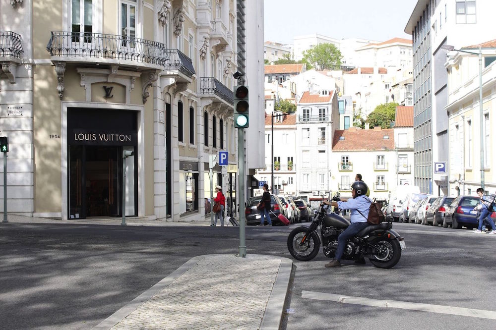 Prédios e ruas no Coração de Jesus, Lisboa, Portugal