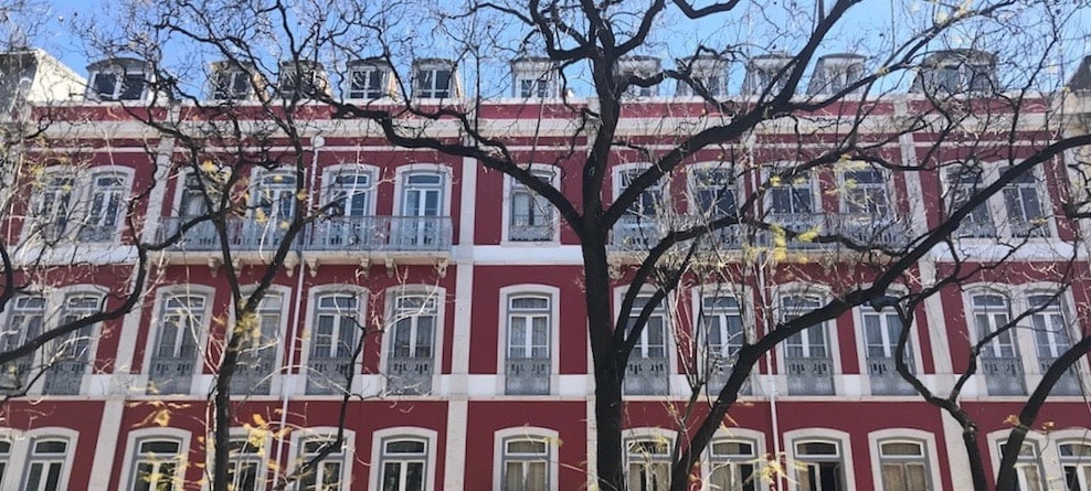 Prédios luxuosos em Lisboa, Portugal