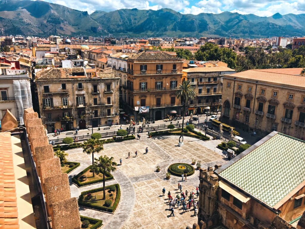 City center of Palermo, Italy