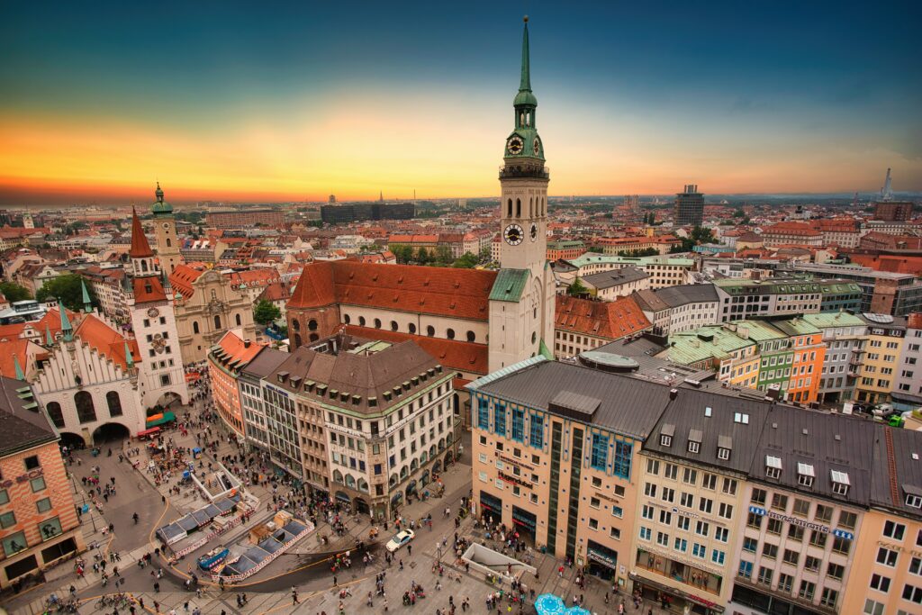 Munich as seen from above