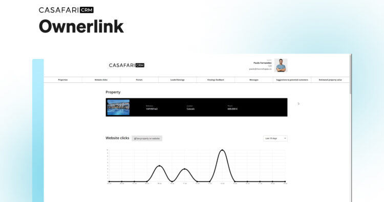 Ownerlink's results inside CASAFARI CRM