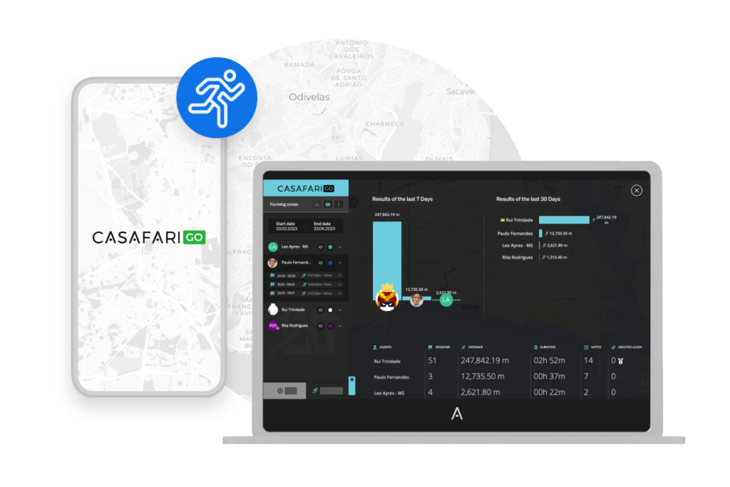 CASAFARI GO's advanced analytics and reporting, to measure the results of your prospecting efforts