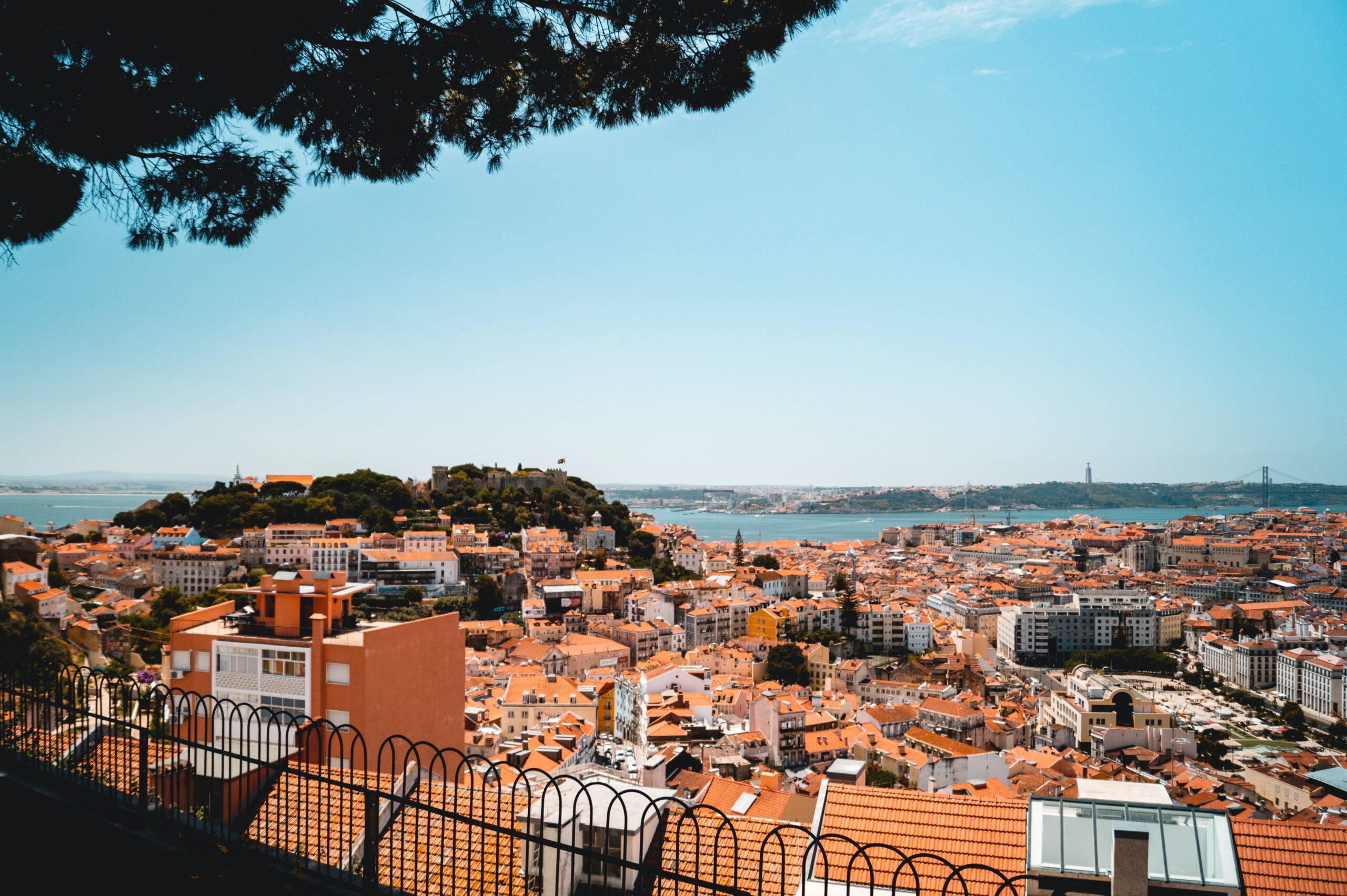 Lisbon seen from the viewpoint Nossa Senhora do Monte