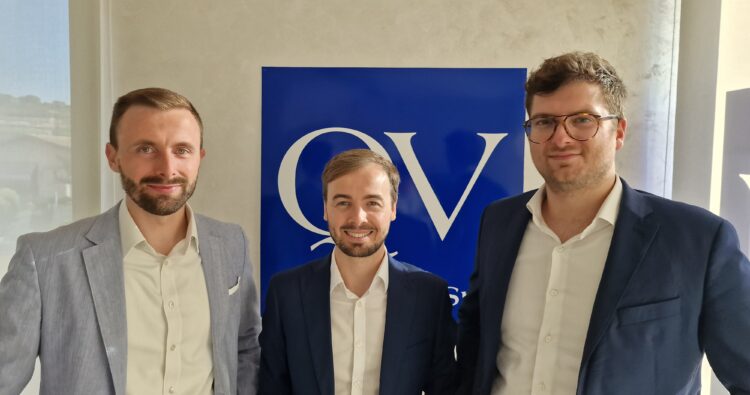 Francesco Quaini, Stefano Quaini and Andrea Vignone, owners of QV SpA