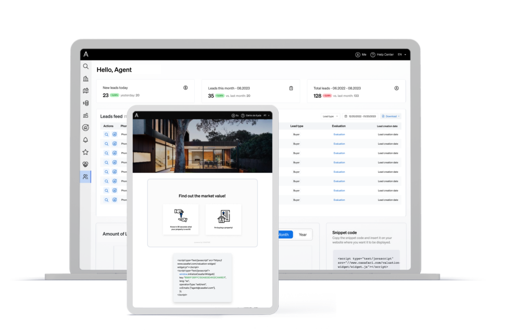 CASAFARI's products for real estate lead generation
