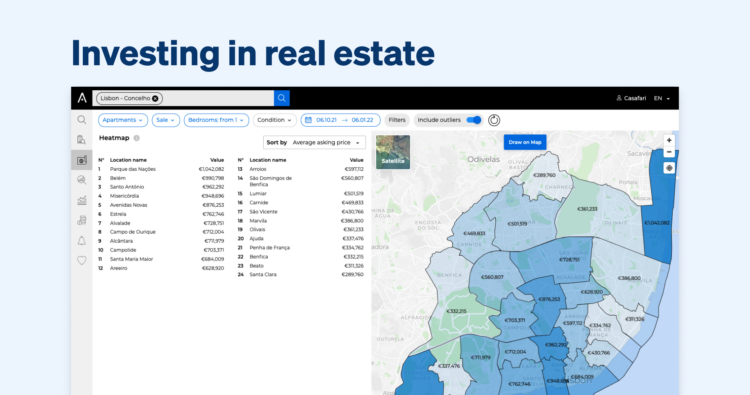 Finding the best location to investing in real estate with CASAFARI